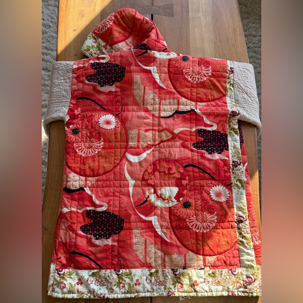 Floral Patchwork Quilted coat - Picture 4 of 8